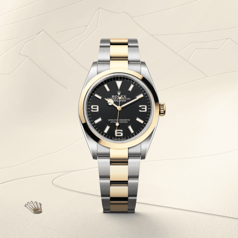 rolex Explorer in Yellow Rolesor - combination of Oystersteel and yellow gold, M124273-0001 - Global Watch Company (GWC)