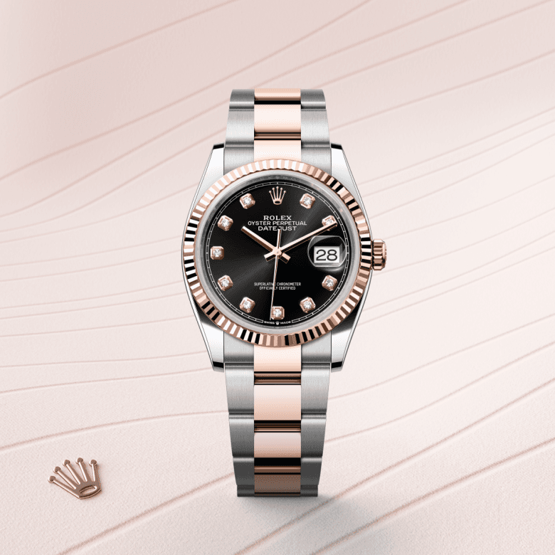 rolex Datejust in Everose Rolesor - combination of Oystersteel and Everose gold, M126231-0020 - Global Watch Company (GWC)