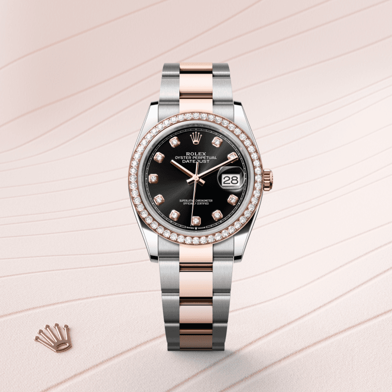 rolex Datejust in Everose Rolesor - combination of Oystersteel and Everose gold, M126281RBR-0008 - Global Watch Company (GWC)