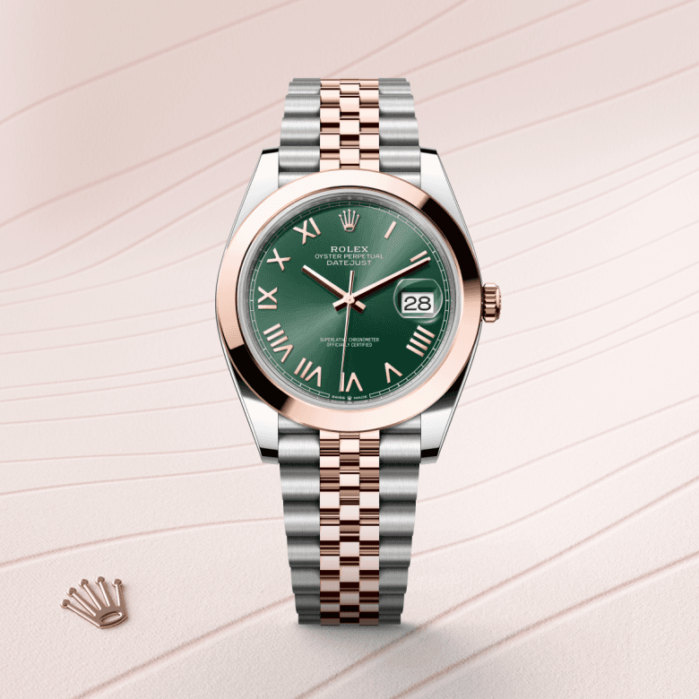 rolex Datejust in Everose Rolesor - combination of Oystersteel and Everose gold, M126301-0022 - Global Watch Company (GWC)
