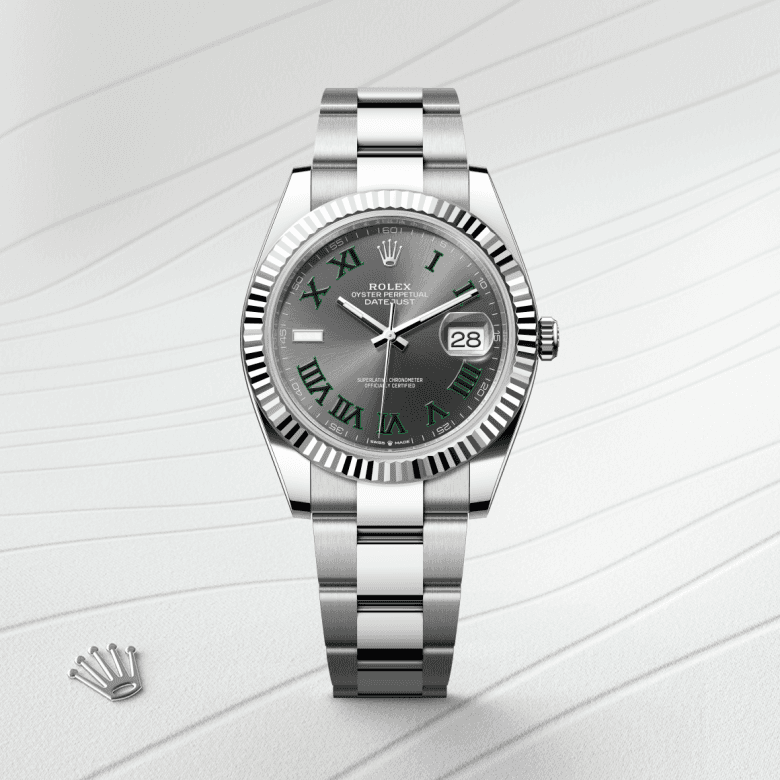 rolex Datejust in White Rolesor - combination of Oystersteel and white gold, M126334-0021 - Global Watch Company (GWC)