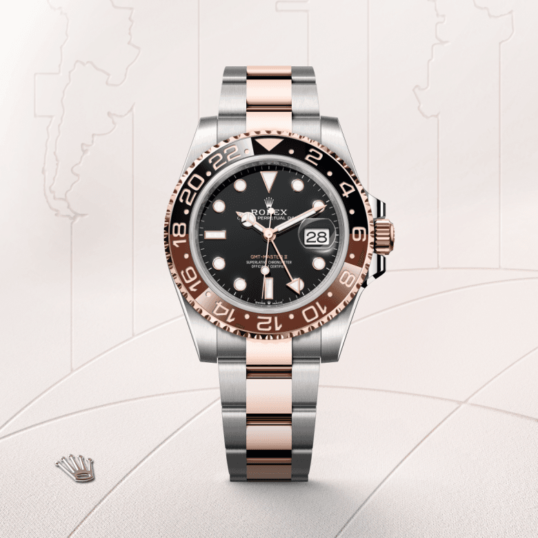 rolex GMT-Master II in Everose Rolesor - combination of Oystersteel and Everose gold, M126711CHNR-0002 - Global Watch Company (GWC)