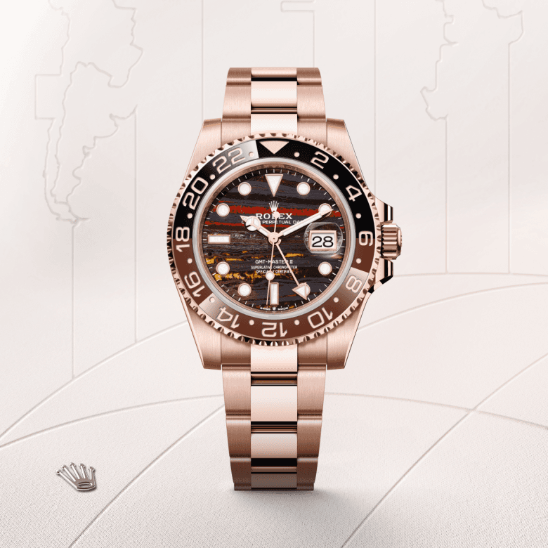 rolex GMT-Master II in 18 ct Everose gold, M126715CHNR-0002 - Global Watch Company (GWC)