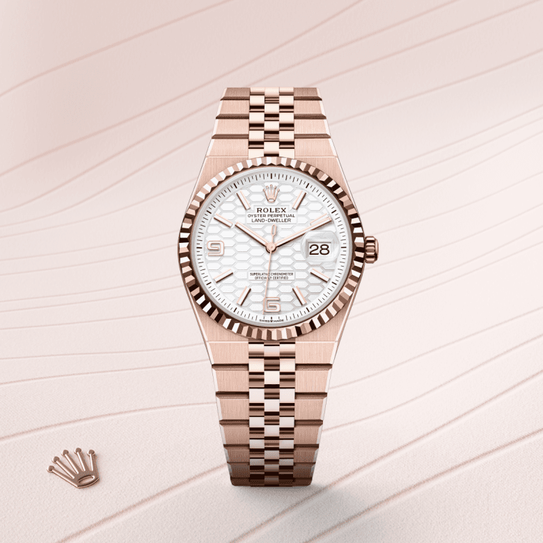 rolex Land-Dweller in 18 ct Everose gold, M127235-0001 - Global Watch Company (GWC)