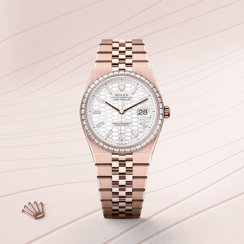 rolex Land-Dweller in 18 ct Everose gold, M127285TBR-0002 - Global Watch Company (GWC)