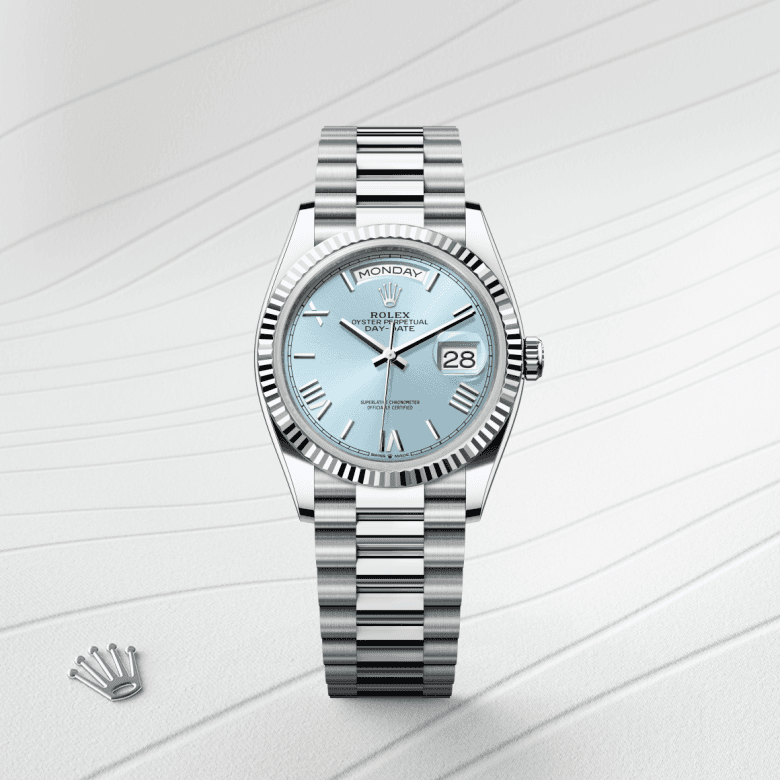 rolex Day-Date in Platinum, M128236-0018 - Global Watch Company (GWC)