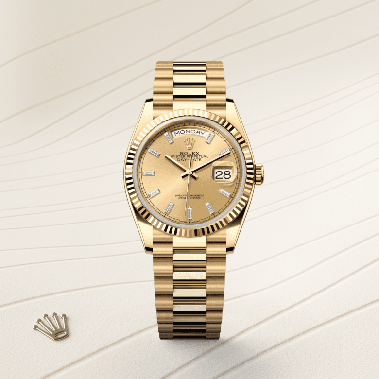 rolex Day-Date in 18 ct yellow gold, M128238-0132 - Global Watch Company (GWC)