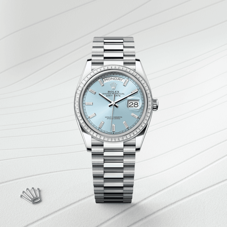 rolex Day-Date in Platinum, M128396TBR-0003 - Global Watch Company (GWC)