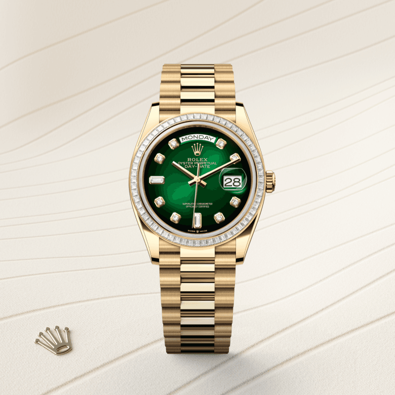 rolex Day-Date in 18 ct yellow gold, M128398TBR-0008 - Global Watch Company (GWC)