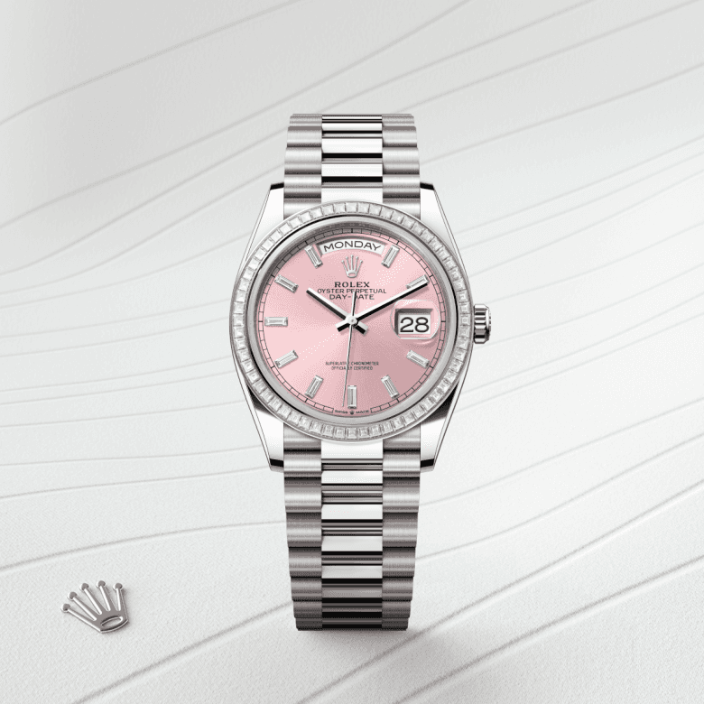 rolex Day-Date in 18 ct white gold, M128399TBR-0029 - Global Watch Company (GWC)