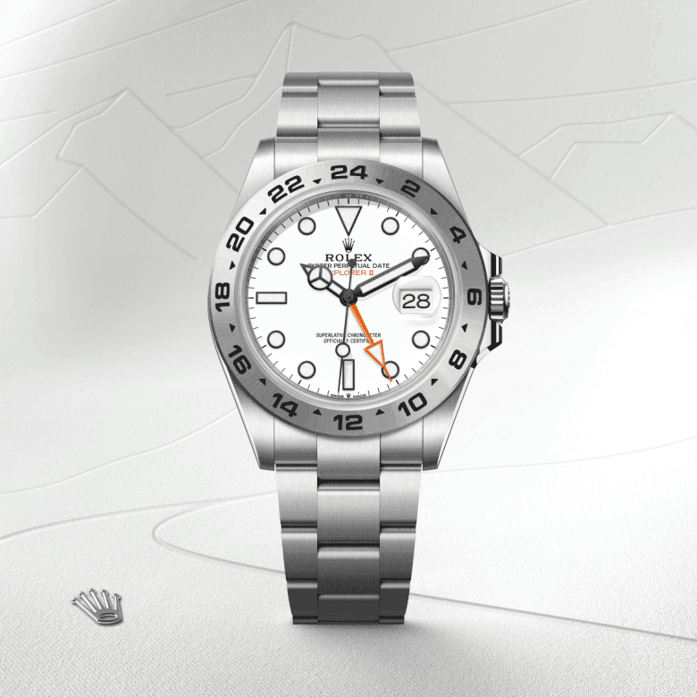 rolex Explorer II in Oystersteel, M226570-0001 - Global Watch Company (GWC)