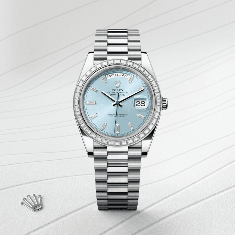 rolex Day-Date in Platinum, M228396TBR-0002 - Global Watch Company (GWC)