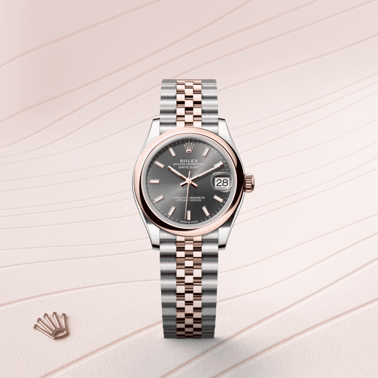 rolex Datejust in Everose Rolesor - combination of Oystersteel and Everose gold, M278241-0018 - Global Watch Company (GWC)