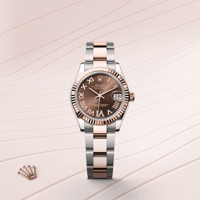 rolex Datejust in Everose Rolesor - combination of Oystersteel and Everose gold, M278271-0003 - Global Watch Company (GWC)