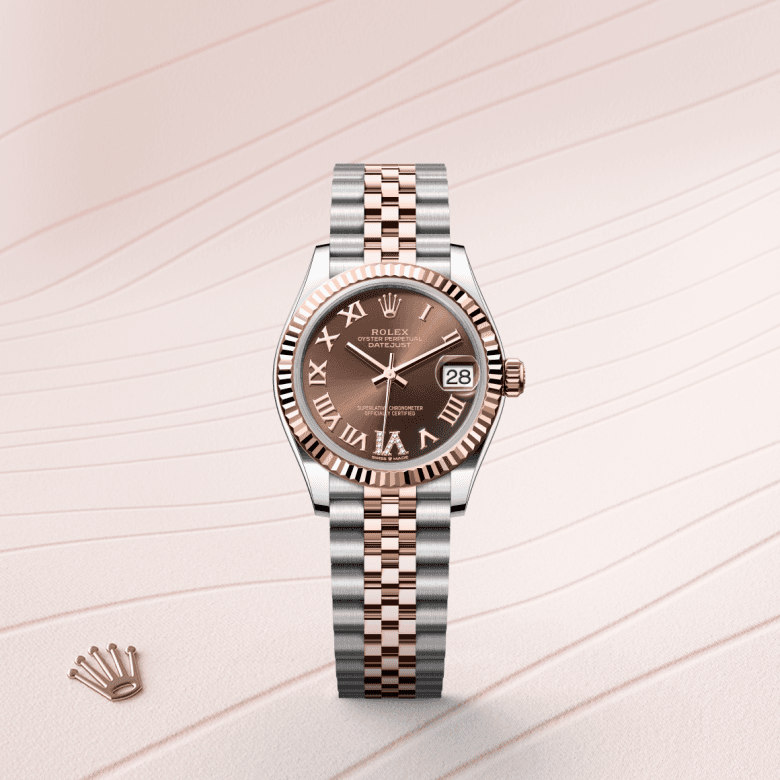 rolex Datejust in Everose Rolesor - combination of Oystersteel and Everose gold, M278271-0004 - Global Watch Company (GWC)