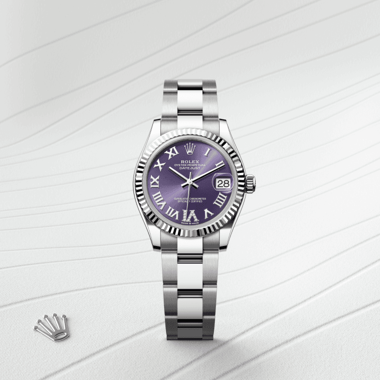 rolex Datejust in White Rolesor - combination of Oystersteel and white gold, M278274-0025 - Global Watch Company (GWC)