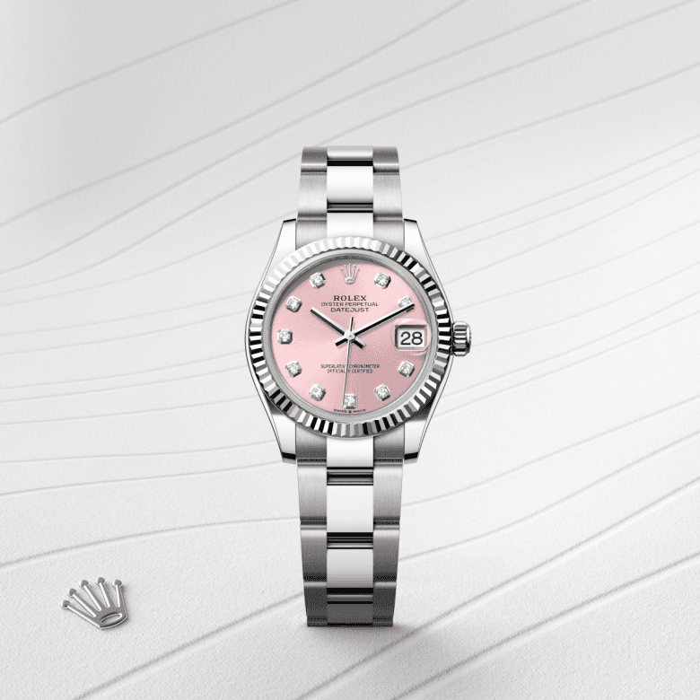 rolex Datejust in White Rolesor - combination of Oystersteel and white gold, M278274-0031 - Global Watch Company (GWC)