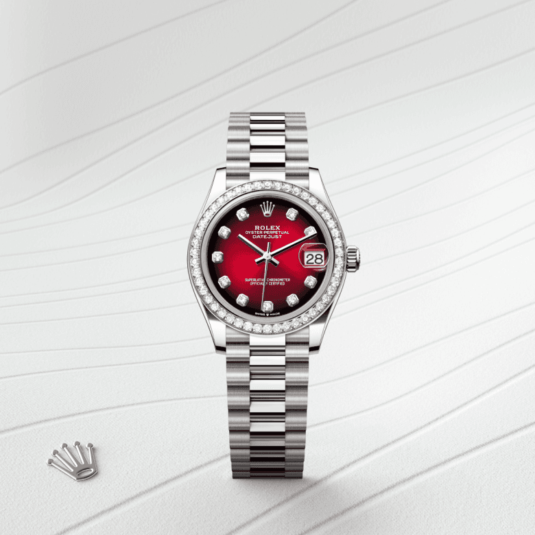 rolex Datejust in 18 ct white gold, M278289RBR-0028 - Global Watch Company (GWC)