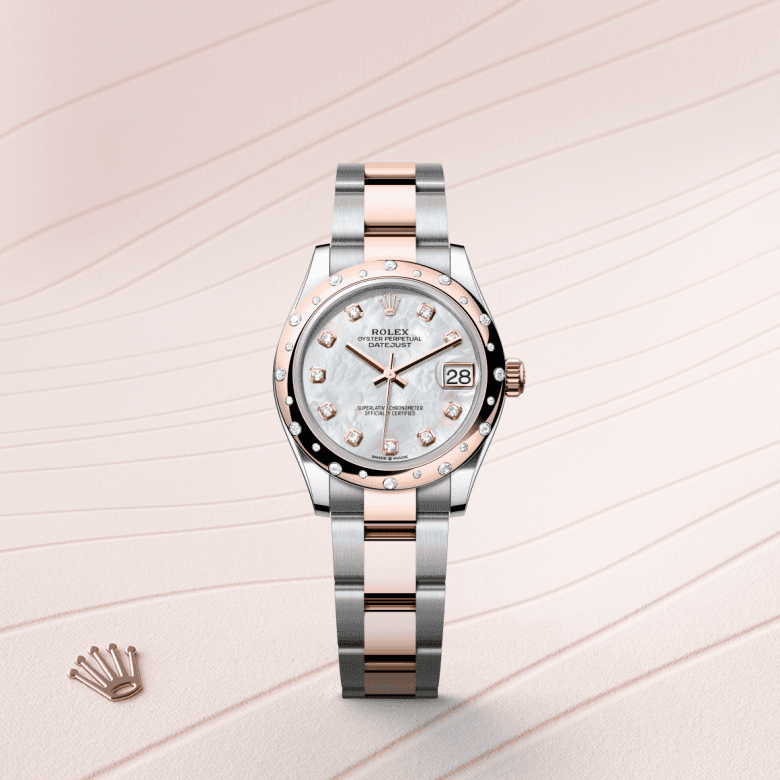 rolex Datejust in Everose Rolesor - combination of Oystersteel and Everose gold, M278341RBR-0025 - Global Watch Company (GWC)