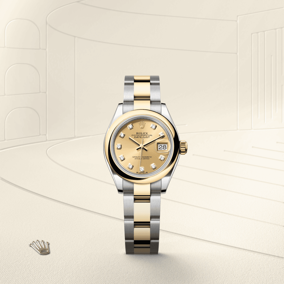 rolex Lady-Datejust in Yellow Rolesor - combination of Oystersteel and yellow gold, M279163-0012 - Global Watch Company (GWC)