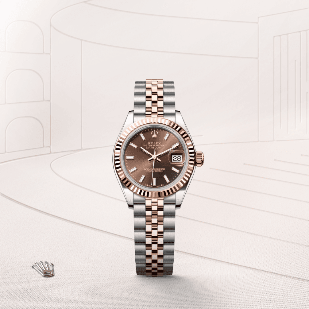 rolex Lady-Datejust in Everose Rolesor - combination of Oystersteel and Everose gold, M279171-0017 - Global Watch Company (GWC)