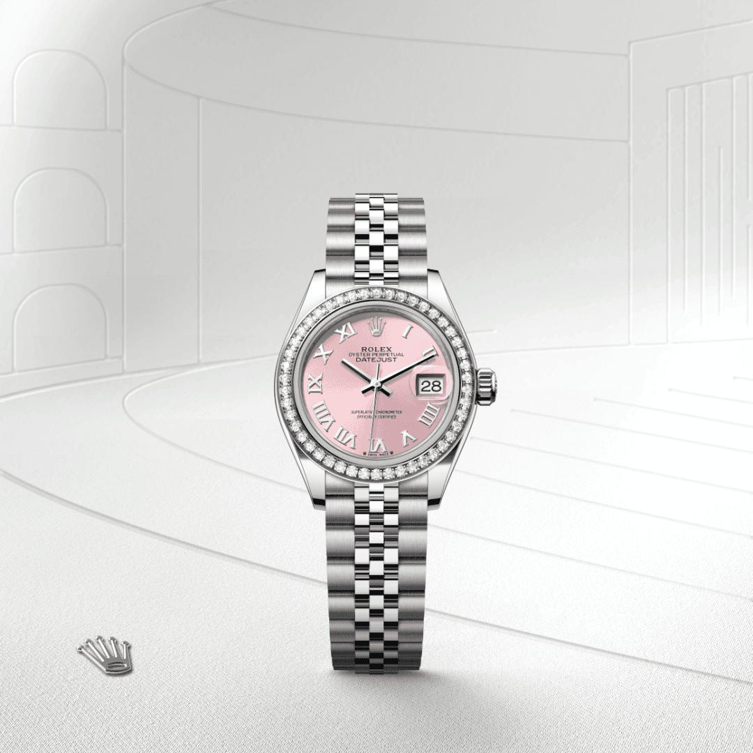 rolex Lady-Datejust in White Rolesor - combination of Oystersteel and white gold, M279384RBR-0005 - Global Watch Company (GWC)