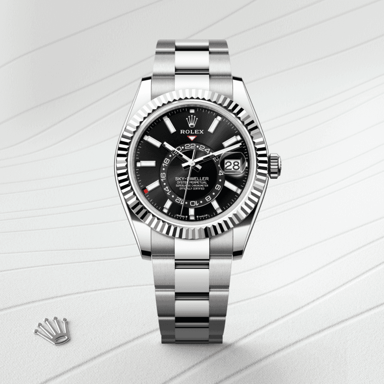 rolex Sky-Dweller in White Rolesor - combination of Oystersteel and white gold, M336934-0007 - Global Watch Company (GWC)