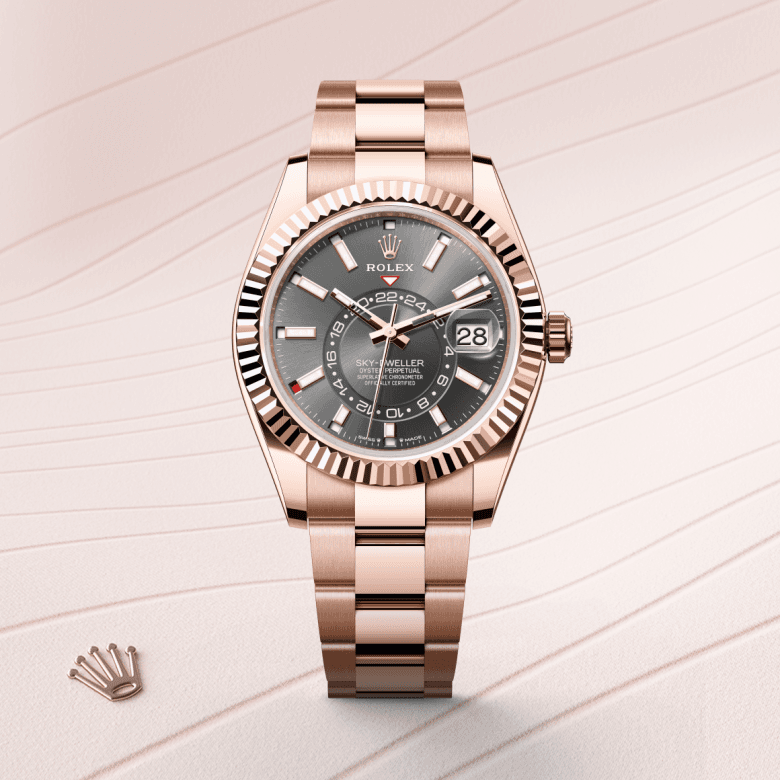 rolex Sky-Dweller in 18 ct Everose gold, M336935-0004 - Global Watch Company (GWC)