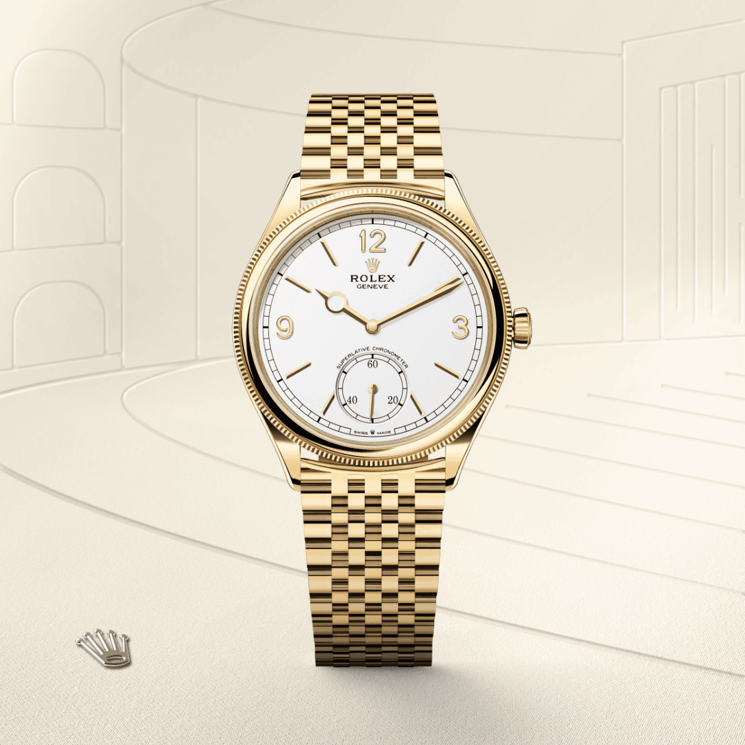rolex 1908 in 18 ct yellow gold, M52508-0008 - Global Watch Company (GWC)
