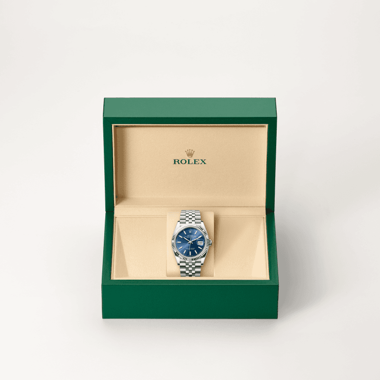 rolex Datejust in White Rolesor - combination of Oystersteel and white gold, M126234-0017 - Global Watch Company (GWC)