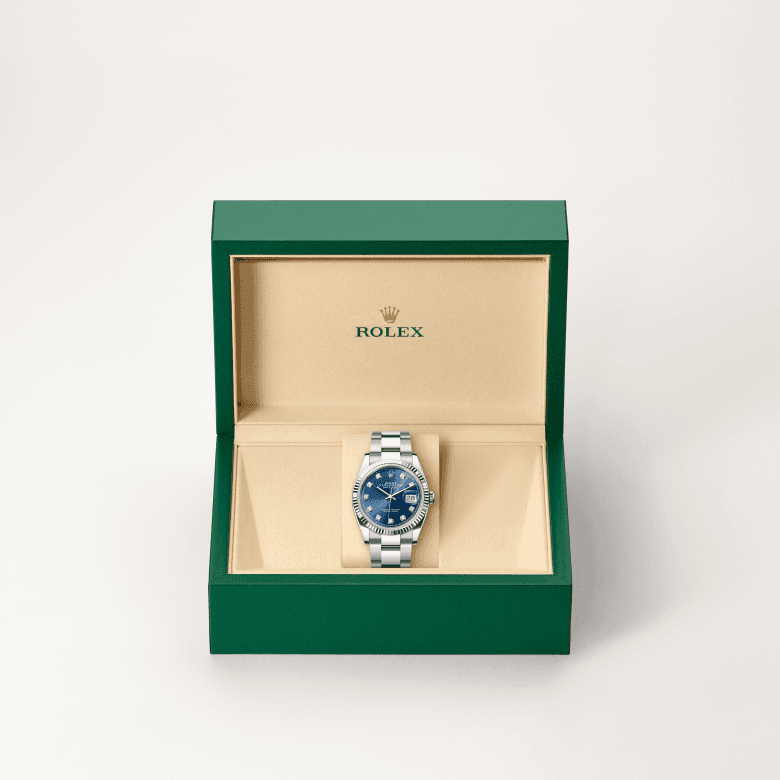 rolex Datejust in White Rolesor - combination of Oystersteel and white gold, M126234-0038 - Global Watch Company (GWC)