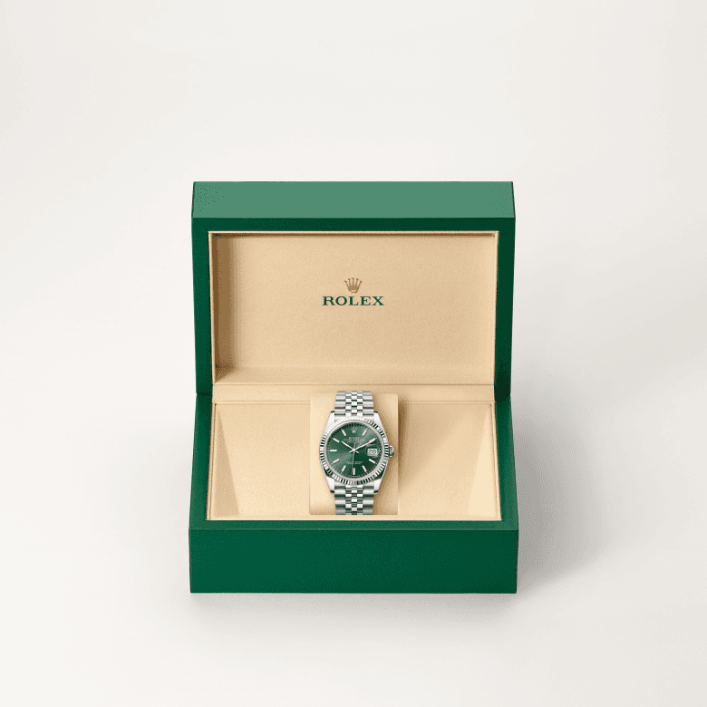 rolex Datejust in White Rolesor - combination of Oystersteel and white gold, M126234-0051 - Global Watch Company (GWC)