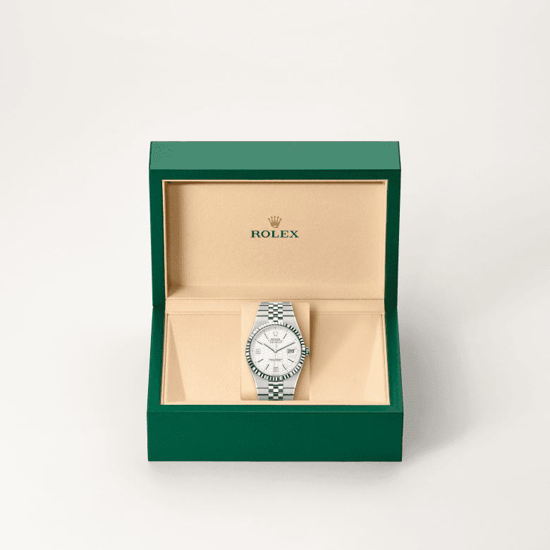 rolex Land-Dweller in White Rolesor - combination of Oystersteel and white gold, M127334-0001 - Global Watch Company (GWC)