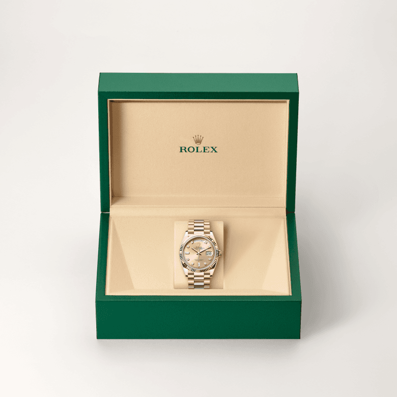 rolex Day-Date in 18 ct Everose gold, M128235-0009 - Global Watch Company (GWC)