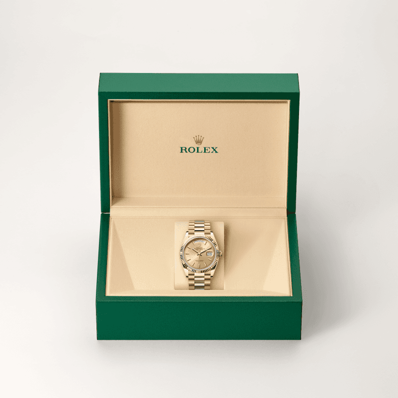 rolex Day-Date in 18 ct yellow gold, M128238-0045 - Global Watch Company (GWC)