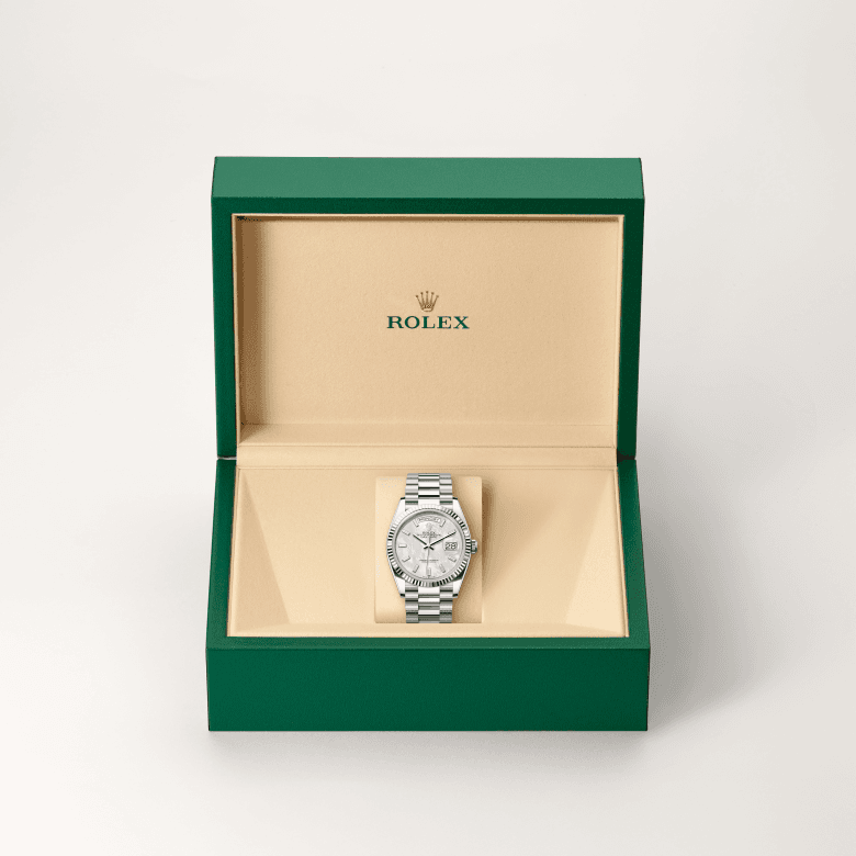 rolex Day-Date in 18 ct white gold, M128239-0065 - Global Watch Company (GWC)