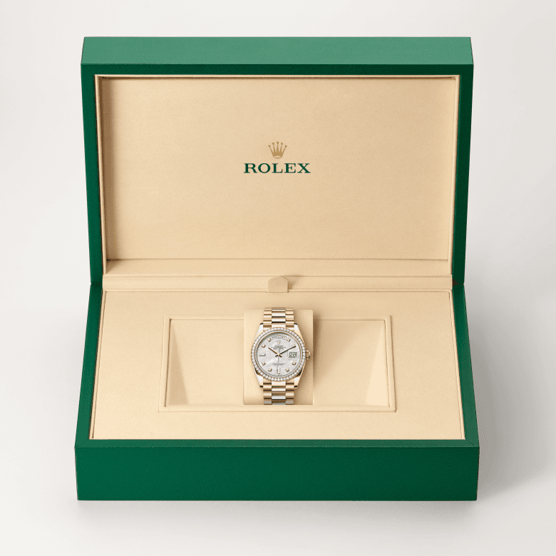rolex Day-Date in 18 ct Everose gold, M128345RBR-0028 - Global Watch Company (GWC)