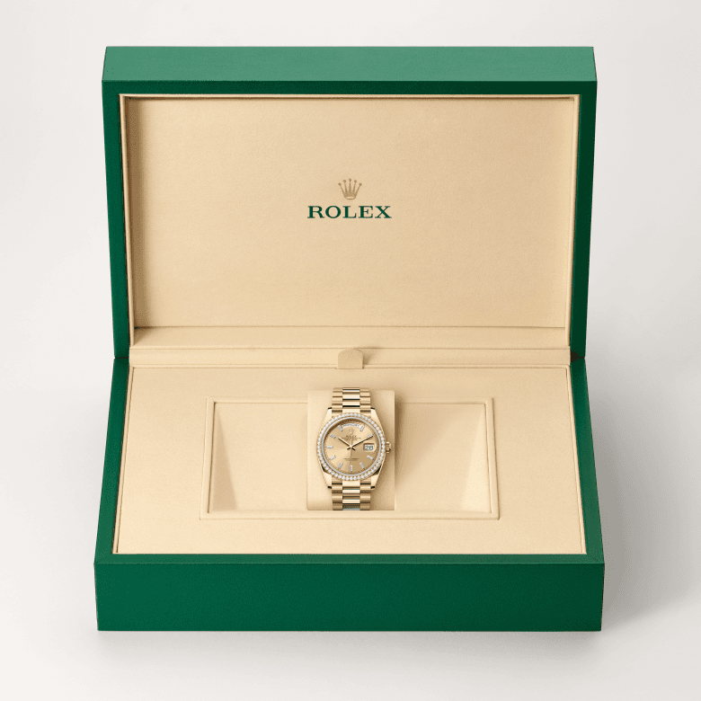rolex Day-Date in 18 ct yellow gold, M128348RBR-0080 - Global Watch Company (GWC)