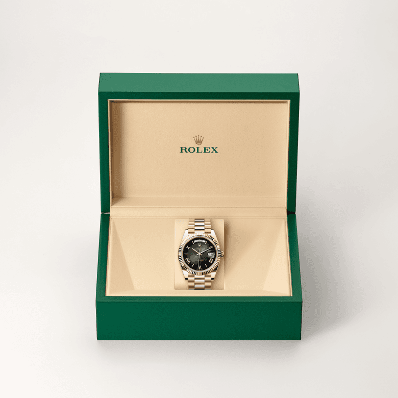 rolex Day-Date in 18 ct Everose gold, M228235-0055 - Global Watch Company (GWC)