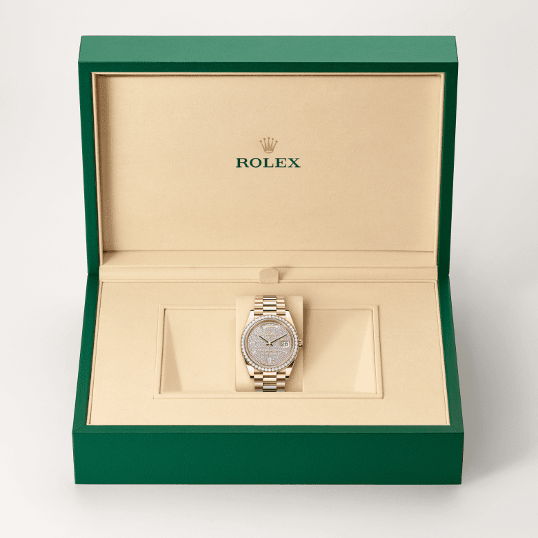 rolex Day-Date in 18 ct Everose gold, M228345RBR-0002 - Global Watch Company (GWC)