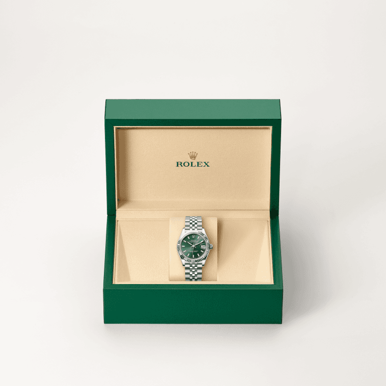 rolex Datejust in White Rolesor - combination of Oystersteel and white gold, M278274-0018 - Global Watch Company (GWC)