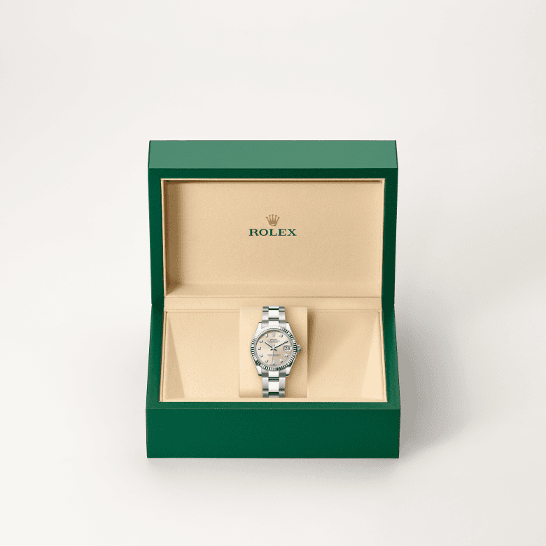 rolex Datejust in White Rolesor - combination of Oystersteel and white gold, M278274-0031 - Global Watch Company (GWC)