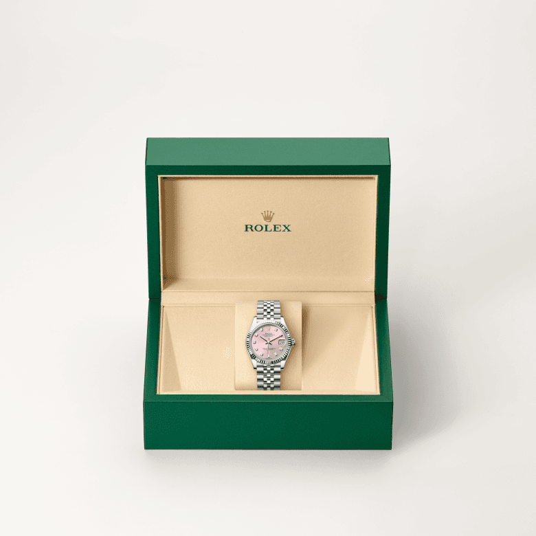 rolex Datejust in White Rolesor - combination of Oystersteel and white gold, M278274-0032 - Global Watch Company (GWC)