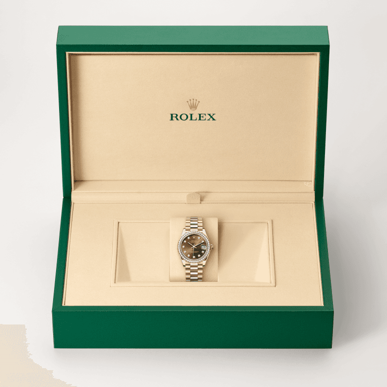 rolex Datejust in 18 ct Everose gold, M278285RBR-0006 - Global Watch Company (GWC)