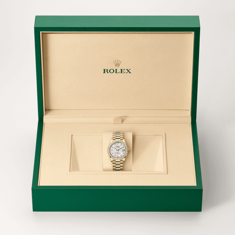 rolex Datejust in 18 ct yellow gold, M278288RBR-0006 - Global Watch Company (GWC)