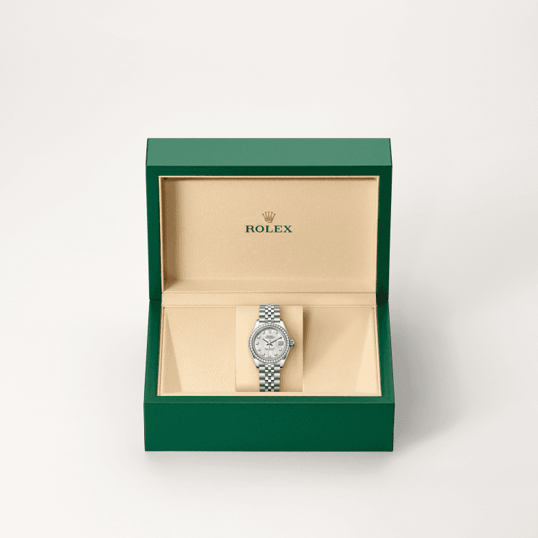 rolex Lady-Datejust in White Rolesor - combination of Oystersteel and white gold, M279384RBR-0011 - Global Watch Company (GWC)