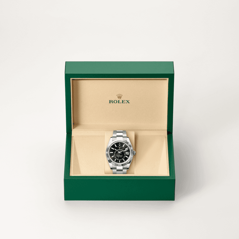 rolex Sky-Dweller in White Rolesor - combination of Oystersteel and white gold, M336934-0007 - Global Watch Company (GWC)
