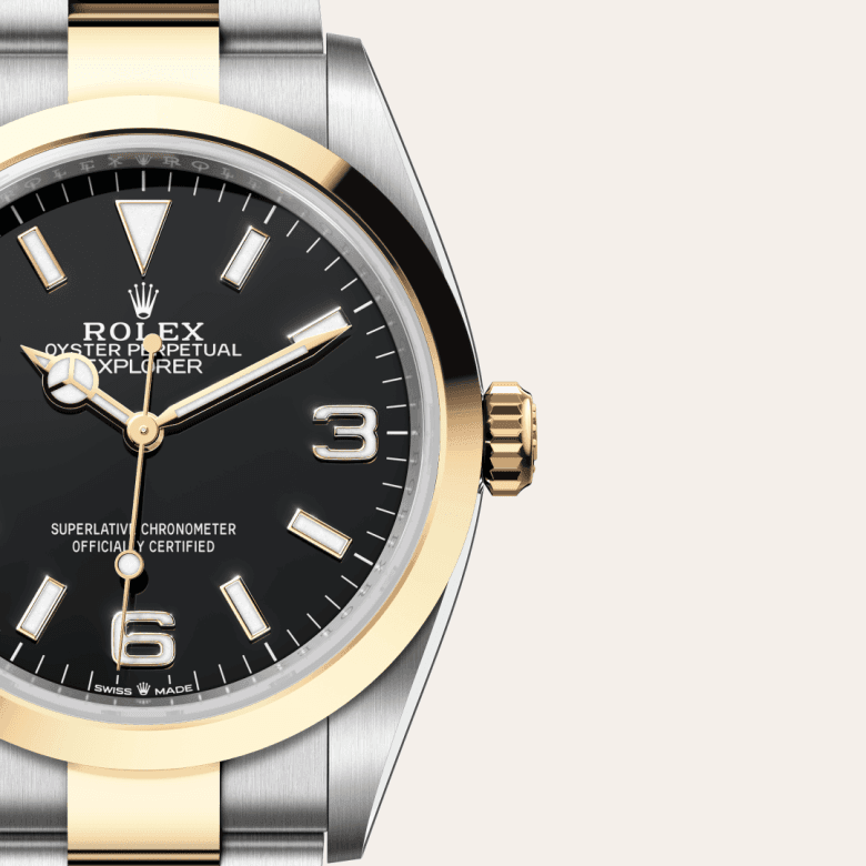 rolex Explorer in Yellow Rolesor - combination of Oystersteel and yellow gold, M124273-0001 - Global Watch Company (GWC)