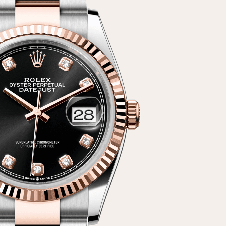 rolex Datejust in Everose Rolesor - combination of Oystersteel and Everose gold, M126231-0020 - Global Watch Company (GWC)