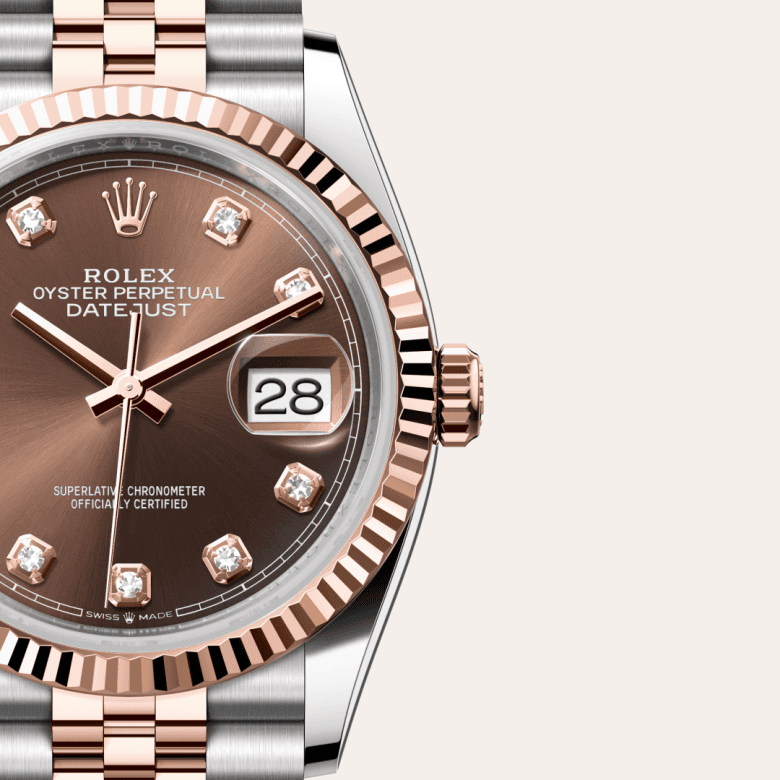 rolex Datejust in Everose Rolesor - combination of Oystersteel and Everose gold, M126231-0053 - Global Watch Company (GWC)